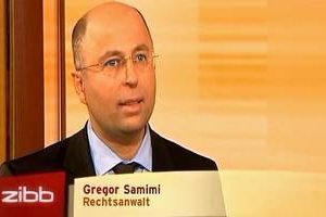 Rechtsanwalt Gregor Samimi als Studiogast in der RBB Sendung zibb